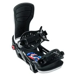 Bindings Sales Store -Bindings Sales Store 0004 2022 2023 Bent Metal Axtion Snowboard Binding Black White 01 jpg