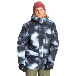 Ballistyx Board Store QUIKSILVER MISSION PRINTED JACKET - BLOCK PARTICULAR